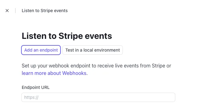 내 웹사이트 웹훅 연결하기 , rails stripe webhook