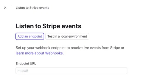 내 웹사이트 웹훅 연결하기 , rails stripe webhook