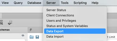 mysql Workbench db export, import 오류 해결