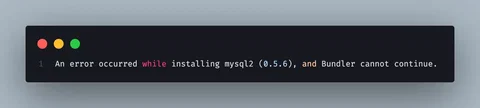 mysql2 설치시 library 'zstd' not found 문제
