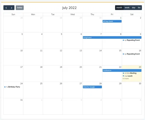 달력 뷰 만들기, fullcalendar 사용하기, 일정 달력 만들기, 캘린더 만들기